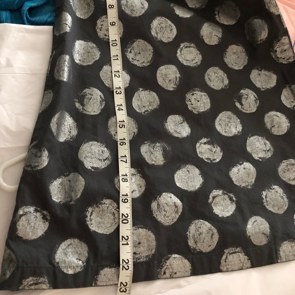 Hanna ANDERSSON gray dressy silver circle long sleeve dress size 5 euro 110 - Picture 8 of 12